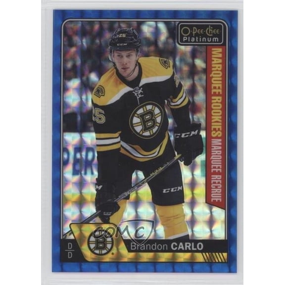 2016-17 O-Pee-Chee Platinum Brandon Carlo #163 Royal Blue Cubes /99 Parallel/Variety Rookie Base Set
