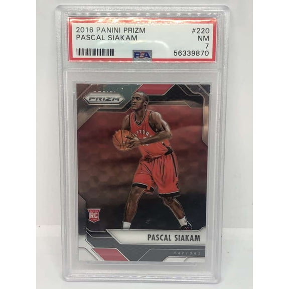 2016-17 Panini Prizm #220 Pascal Siakam Toronto Raptors RC Rookie Card PSA 7 NM