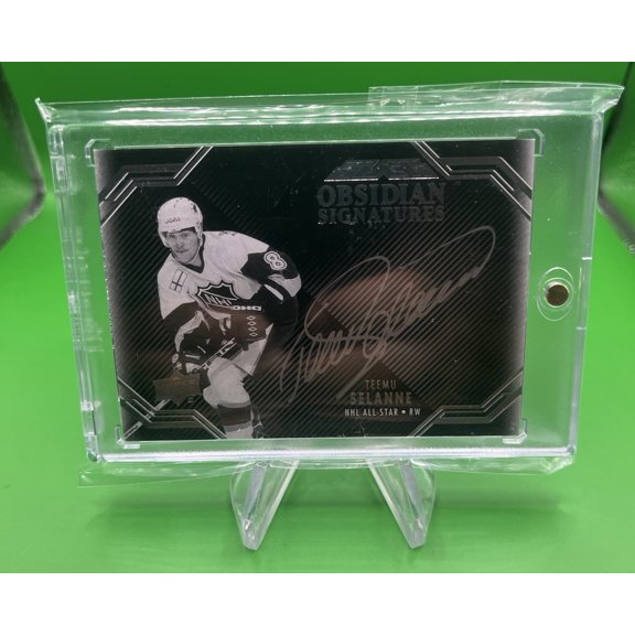 2016-17 UD Black - Obsidian Signatures Teemu Selanne #OS-TS [None]