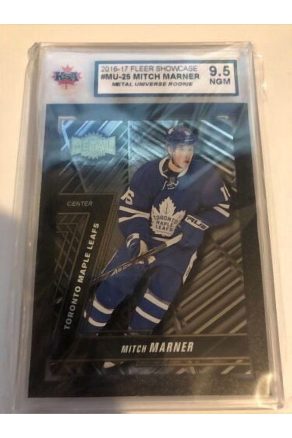 2016-17 Upper Deck Fleer Showcase Mitch Marner KSA 9.5