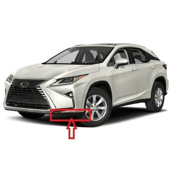 2016 -19 RX350 base front bumper cover side lower moulding strip trim LH side