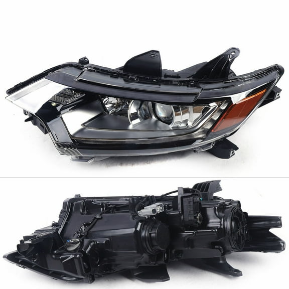 2016 2017 2018 2019 2020Mitsubishi Outlander Headlight Assembly Left Driver Side Headlamp Halogen Black Housing OEM 8301D245 (Driver side headlight)