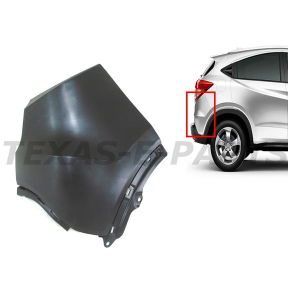 2016 2017 2018 Compatible with Honda HR-V HRV Rear Bumper Side Cover Right Passenger Side