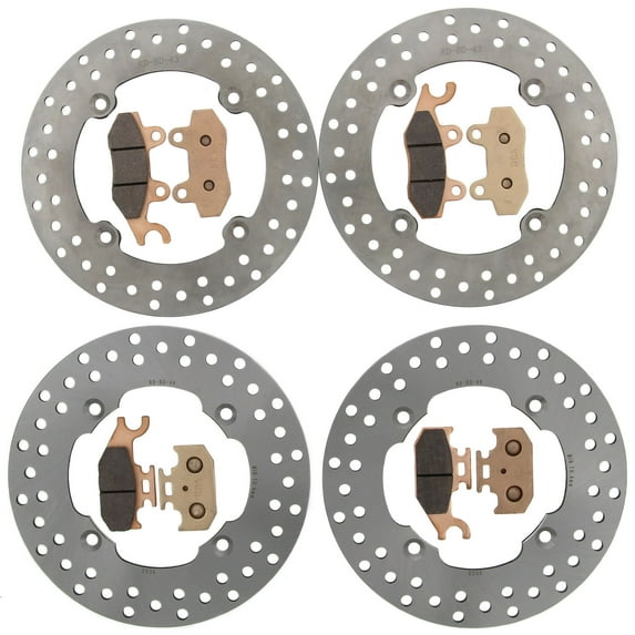 2016 2017 Can-Am Maverick XC 1000R Front & Rear Brake Rotors & Brake Pads