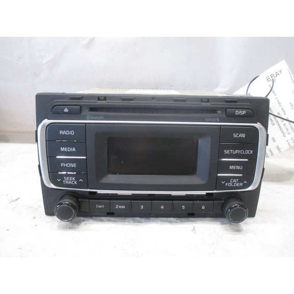 Pre-Owned 2016 2017 Kia Rio AM FM CD MP3 Radio Receiver OEM - Verify Specific Vehicle Fitment In Description - (Good)