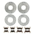 thumbnail image 1 of 2016 2017 Polaris Ranger Crew 570-4 EPS Front & Rear Rotors & MudRat Brake Pads, 1 of 3