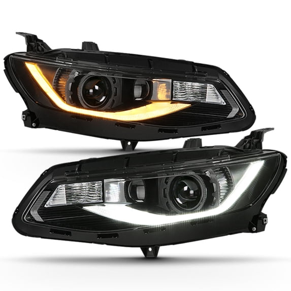 2016-2018 Chevy Malibu LED DRL Switchback Sequential Signal Projector Headlights