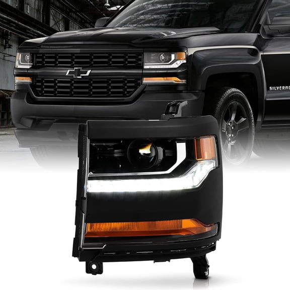 2016-2018 Chevy Silverado 1500 HID/Xenon LED DRL Headlight Driver (Primed Black)