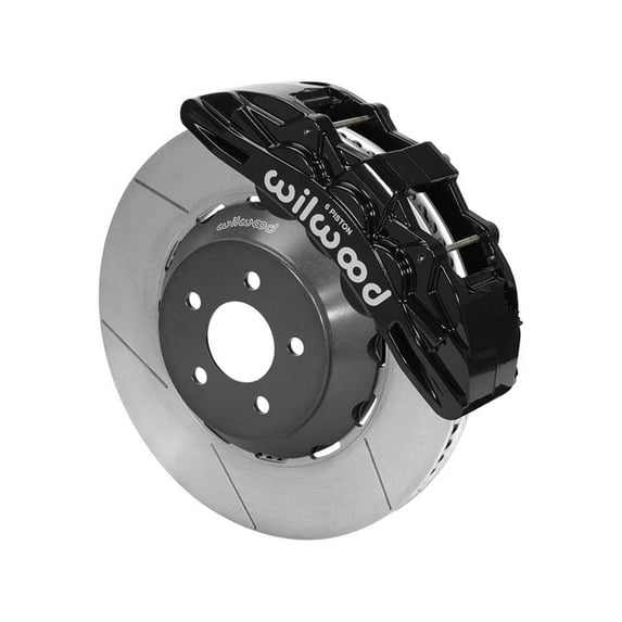 2016-2019 CAMARO WILWOOD 140-15441 FRONT BIG BRAKE KIT, SPEED XTREME 15" FRONT SLOTTED ROTORS, BLACK CALIPERS, ACCESSPEED SX6R KIT, Compatible with 2016 2017 2018 2019 CAMARO