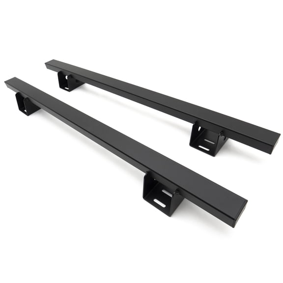 2016-2022 Toyota Tacoma Access Overland Rack Crossbars, Black, Mild Steel, Bolt-On, 2 Pc Set with Hardware - PN #Z839011