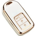 thumbnail image 1 of 2016-2022 for Honda Key Fob Cover, Premium Soft TPU Full Protection Key Fob Case for Honda Accord Civic CRV Pilot Ridgeline Passport Smart Remote Protector (Size B-Ivory), 1 of 14