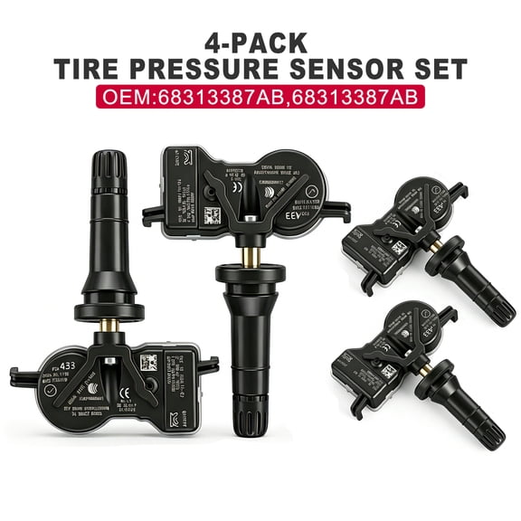 2016-2024 Chrysler Pacifica & Voyager Tire Pressure Sensor Kit (4-Pack) 68313387AB