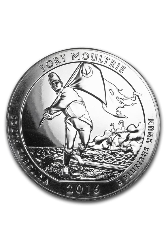 2016 5 oz Silver ATB Fort Moultrie National Monument, SC