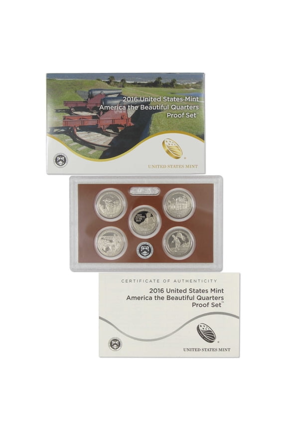 2016 America the Beautiful Quarter Clad Proof Set U.S. Mint OGP COA
