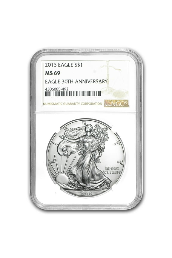 2016 American Silver Eagle MS-69 NGC