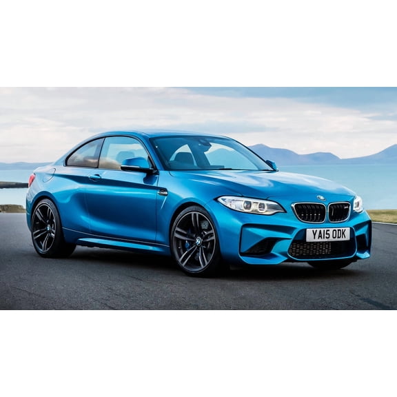 2016 BMW M2 Coupe UK Car - 12x18 Inch Laminated Poster - Stunning Detail and Bold Colors
