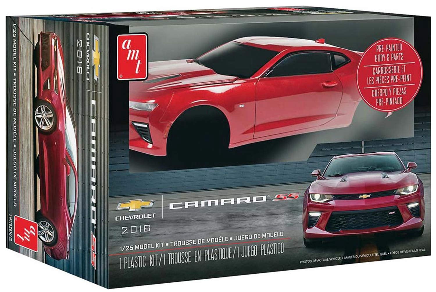 2016 Camaro Prepainted 1/25 Scale Plastic Model Kit AMT