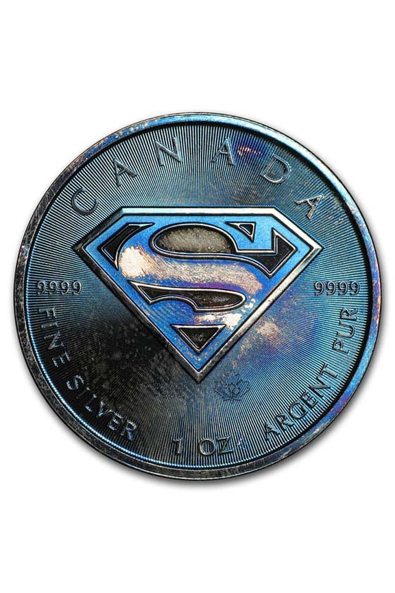 2016 Canada 1 oz Silver $5 SUPERMAN BU (Abrasions/Spotted)