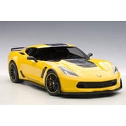 2016 Chevrolet Corvette C7 Z06 C7R Edition Corvette Racing Yellow 1/18 Model Car by Autoart