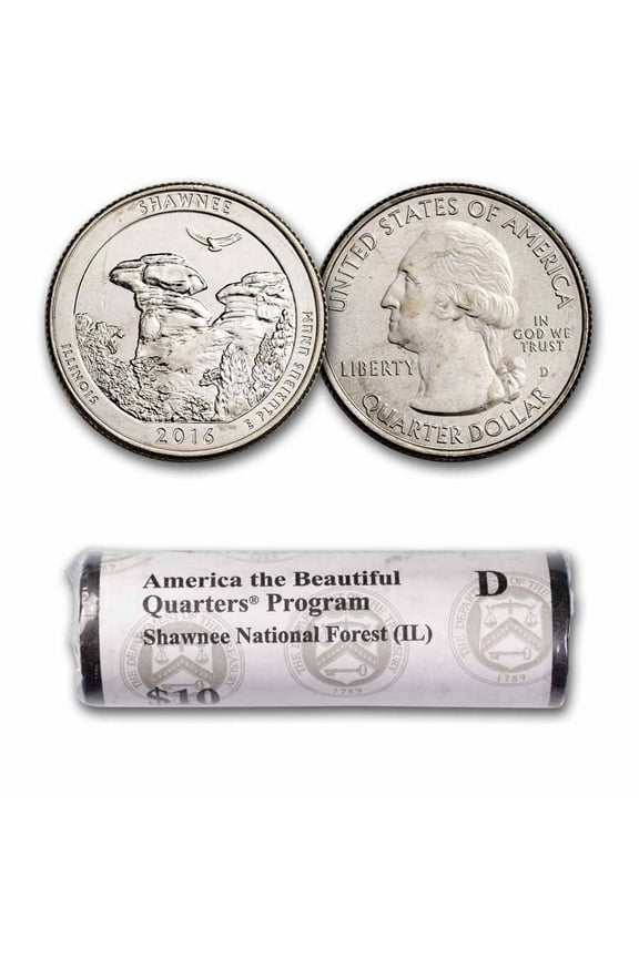 2016-D ATB Quarter Shawnee National Forest 40-Coin Roll BU