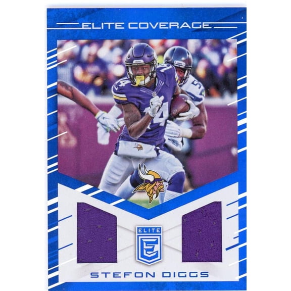 2016 DONRUSS ELITE COVERAGE DUAL RELIC #21 STEFON DIGGS MINNESOTA VIKINGS
