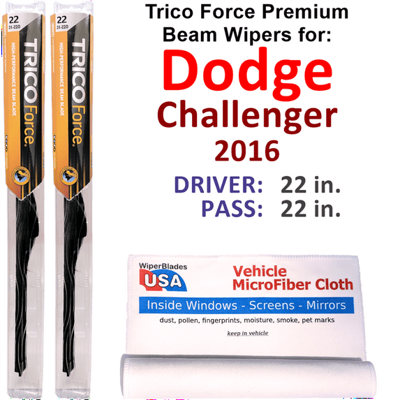 2016 Dodge Challenger Performance Beam Wipers (Set of 2)