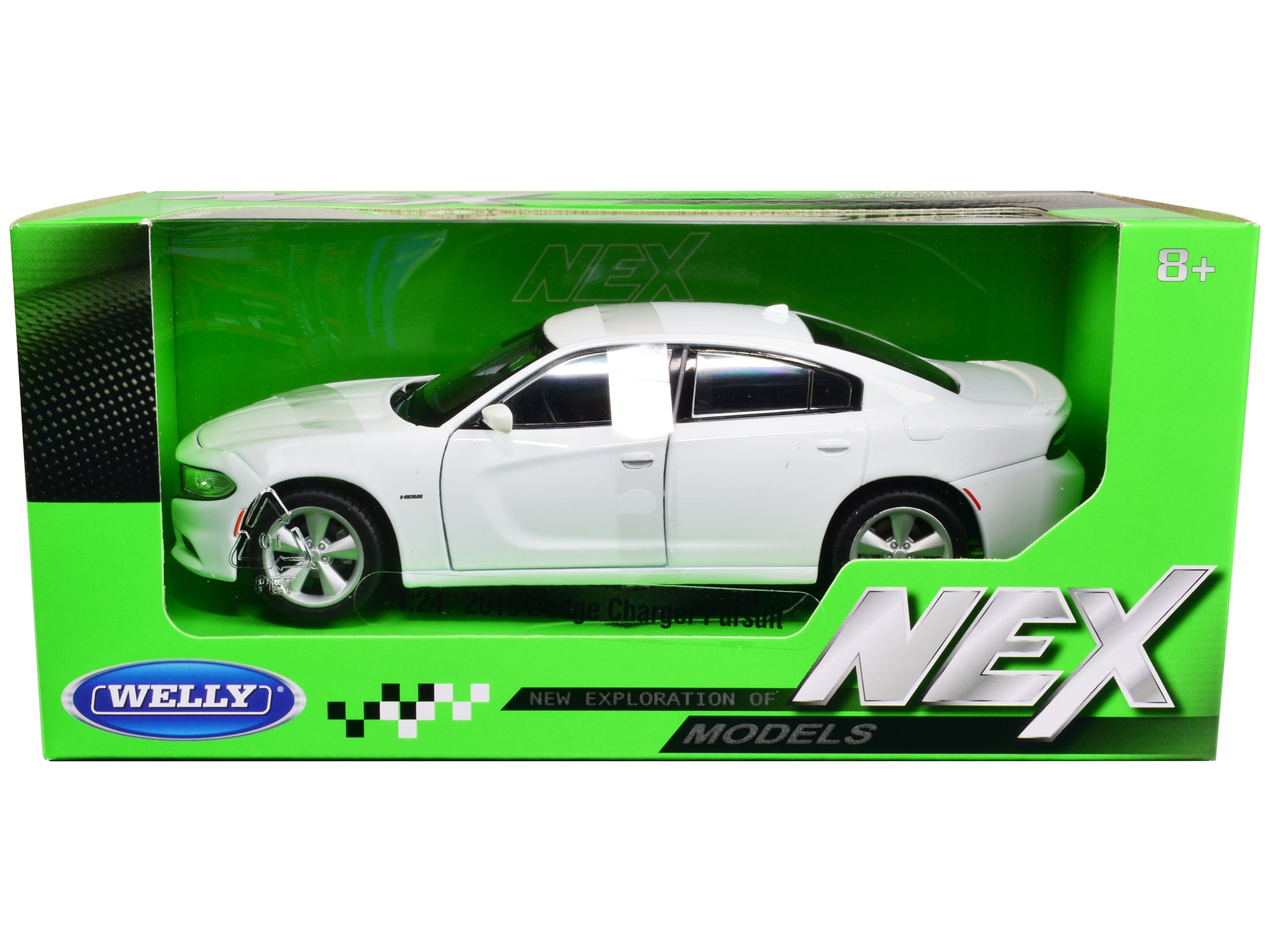 2016 Dodge Charger R T White 1 24 1 27 Diecast Model Car by Welly