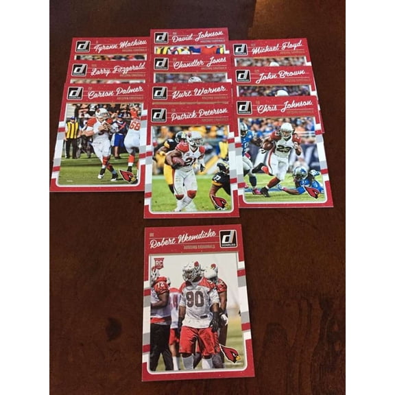 2016 Donruss Arizona Cardinals Team Set w RC 11 Cards David Johnson