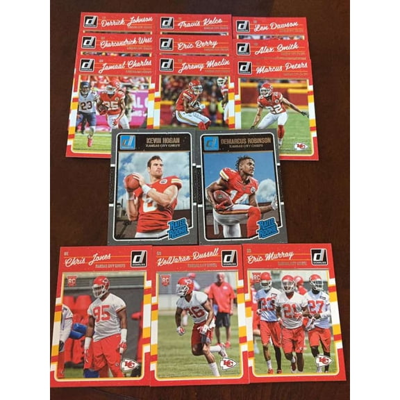 2016 Donruss Kansas City Chiefs Team Set w 5 RC 14 Cards in all