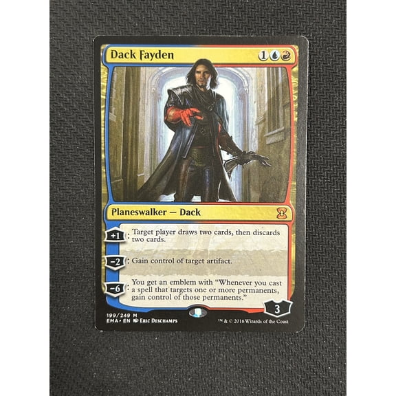 2016 Eternal Masters Dack Fayden Lightly Played Wizards of the Coast Magic Trading Card