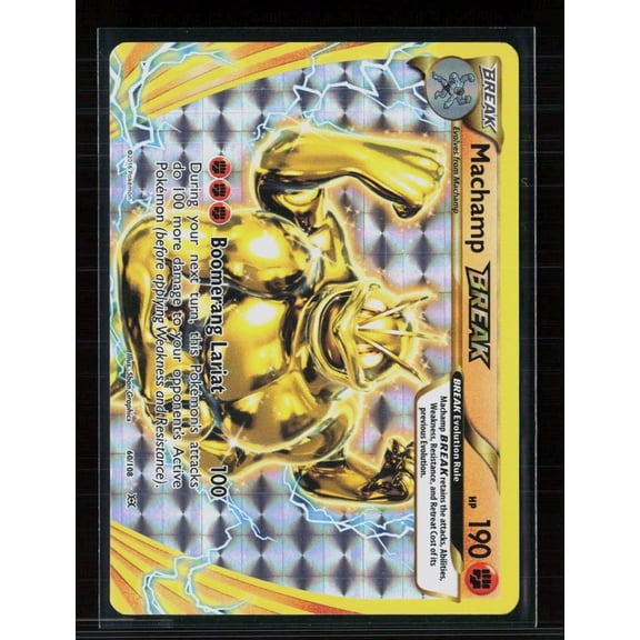 2016 Evolutions Machamp Break Holo Rare #60/108 Pokemon Trading Card