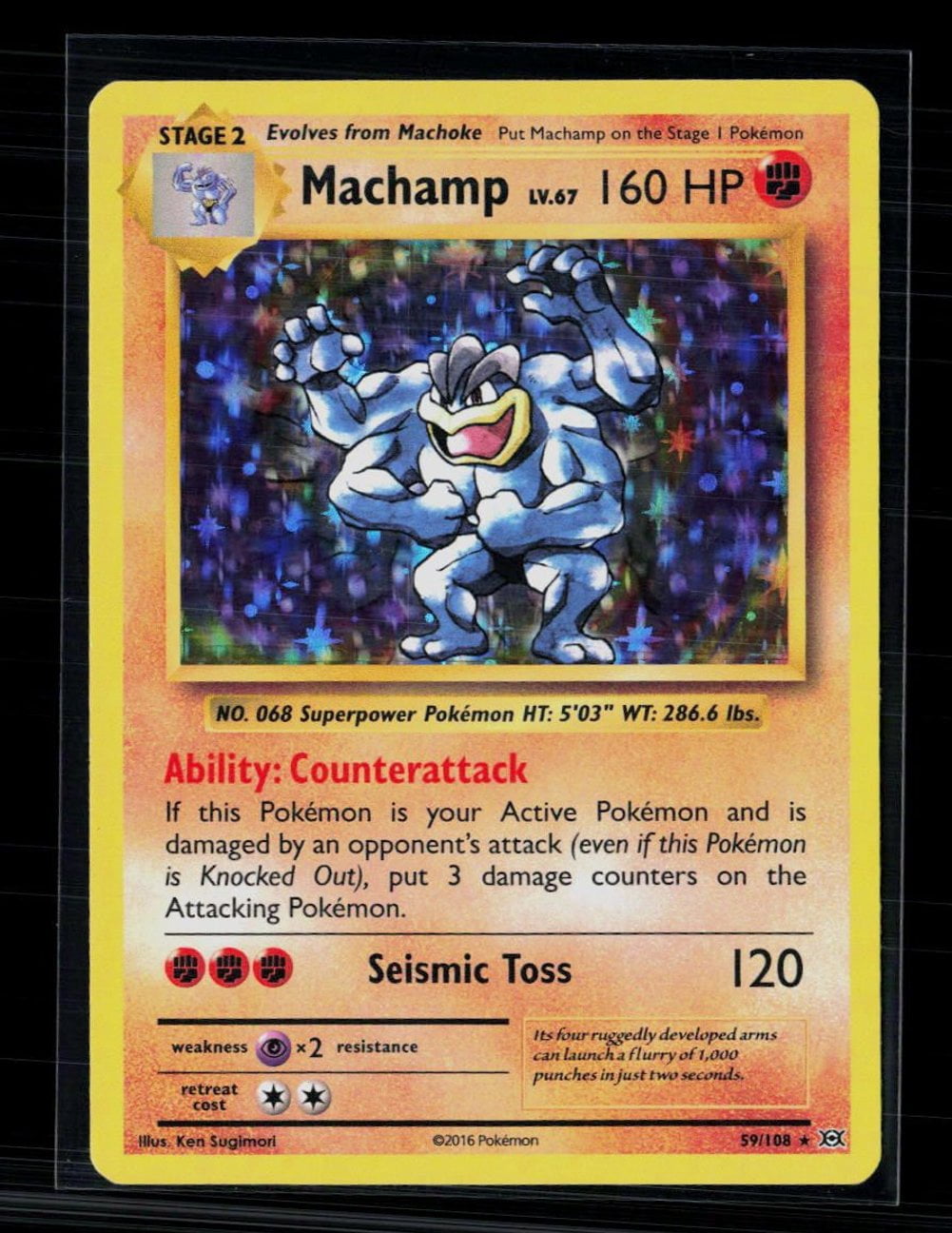 machamp holographic pokemon card value 088/196 - Lost Origin - Evolution Set this attack does 50 more damage Machamp [1st Edition] #8 Prices