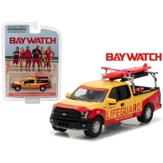 2016 Ford F-150 Emerald Bay Beach Patrol "Baywatch" Movie (2017) 1/64 Diecast Model Car by Greenlight