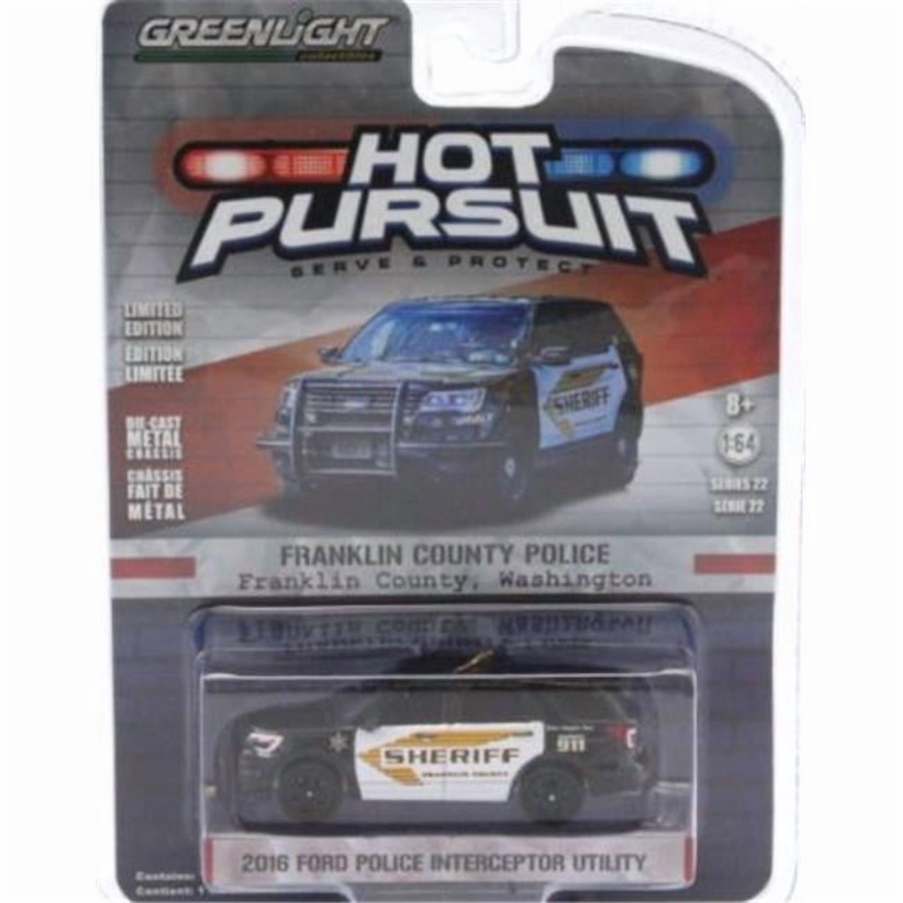 Green light グリーンライト 1/64 カリフォルニア　警察署 Greenlight 42790E 2016 Ford Police Interceptor Utility Franklin