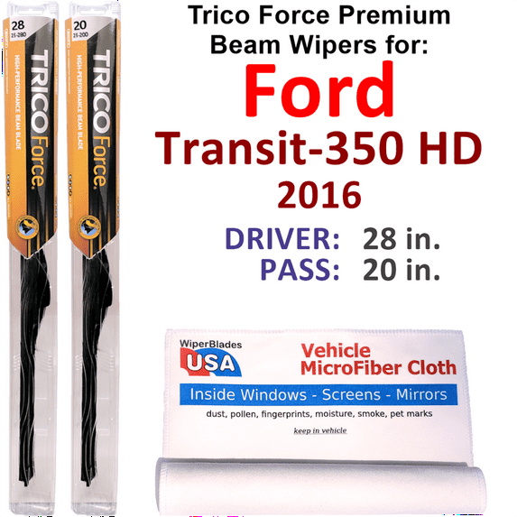 2016 Ford Transit-350 HD Performance Beam Wipers (Set of 2)