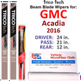 thumbnail image 1 of 2016 GMC Acadia Beam Blade Wipers (Set of 3) w/Rear Wiper, 1 of 3