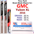 thumbnail image 1 of 2016 GMC Yukon XL Beam Blade Wipers (Set of 3) w/Rear Wiper, 1 of 3