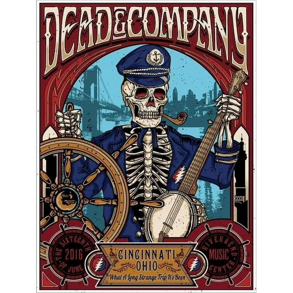 2016 GRATEFUL DEAD POSTER PRINT WALL ART DEAD & COMPANY CONCERT POSTER 11 x 17 Inch Poster