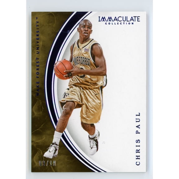 2016 Immaculate Collection Collegiate Chris Paul #8 Blue Parallel/Variety Base Set