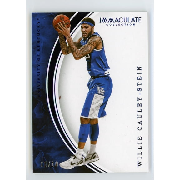 2016 Panini Immaculate Collection Collegiate Willie Cauley-Stein #40 Blue Parallel Kentucky Wildcats Basketball Card