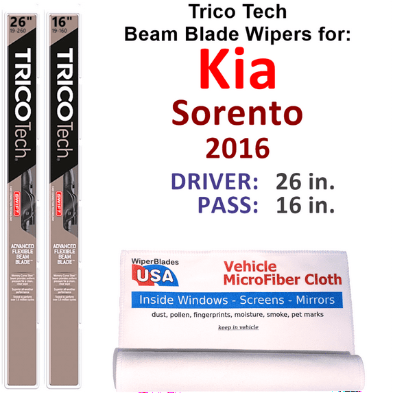 2016 Kia Sorento Beam Blade Wipers (Set of 2)