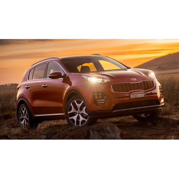 2016 Kia Sportage GT Line AU Car - 12x18 Inch Laminated Poster - Stunning Detail and Bold Colors