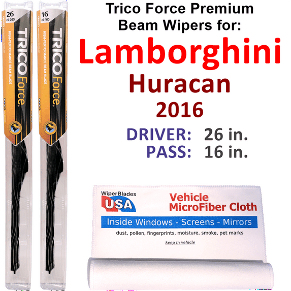 2016 Lamborghini Huracan Performance Beam Wipers (Set of 2)