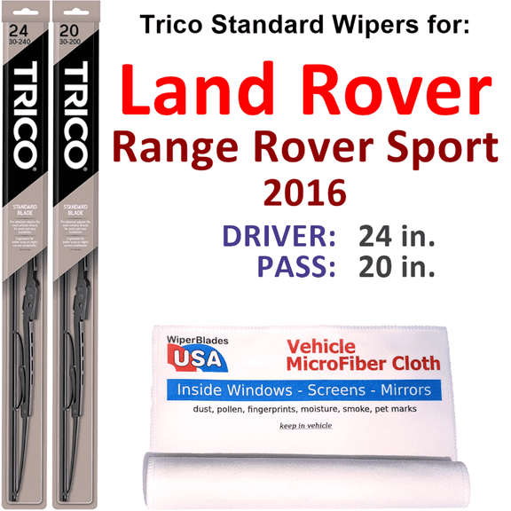 2016 Land Rover Range Rover Sport Wiper Blades (Set of 2)