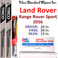 thumbnail image 1 of 2016 Land Rover Range Rover Sport Wiper Blades (Set of 3) w/Rear Wiper, 1 of 3