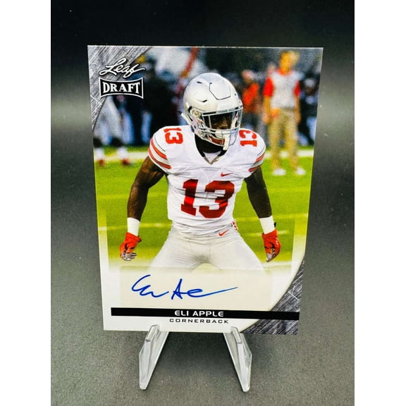 2016 Leaf Draft Eli Apple Auto A EA1 Ohio State Buckeyes Football Card Ohio State Buckeyes NCAA Autographed Football Trading Card