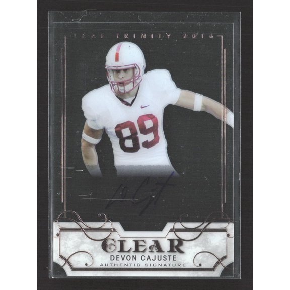 2016 Leaf Trinity Clear Devon Cajuste #CA-DC1