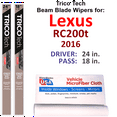 thumbnail image 1 of 2016 Lexus RC200t Beam Blade Wipers (Set of 2), 1 of 3