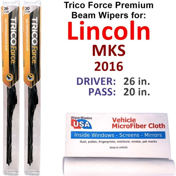 2016 Lincoln MKS Performance Beam Wipers (Set of 2)