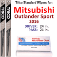 thumbnail image 1 of 2016 Mitsubishi Outlander Sport Wiper Blades (Set of 2), 1 of 3